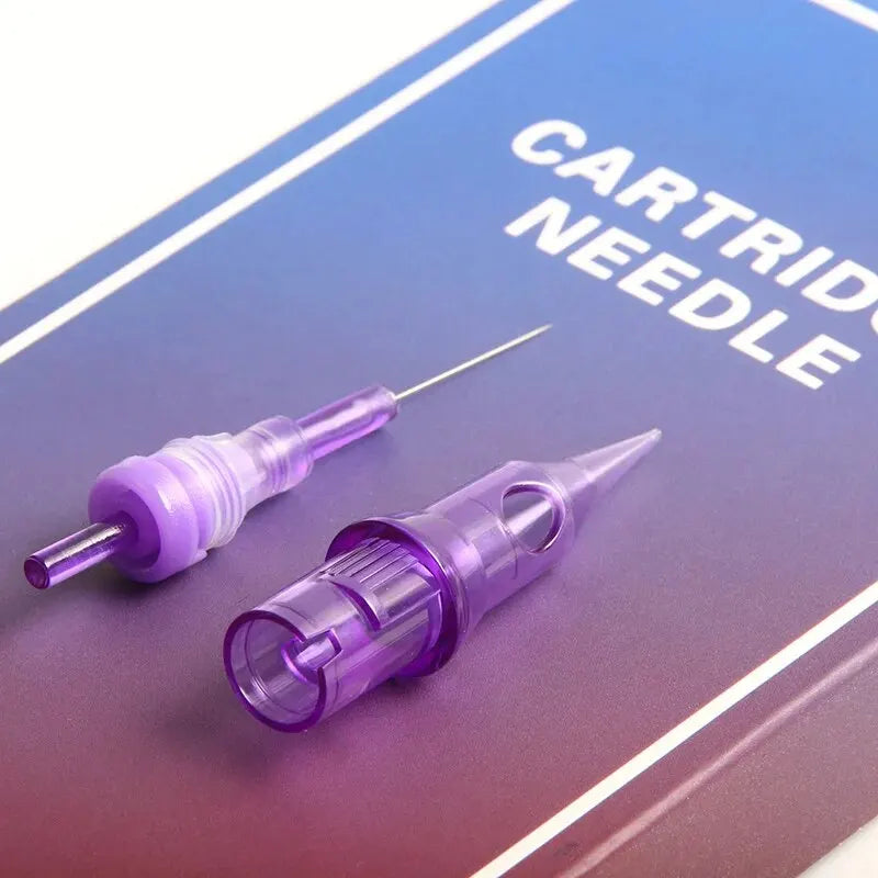 100PCS 1RL 0.18/0.25/0.3/0.35MM Tattoo Needles Cartridge Round Liner Sterilized Makeup Permanent Tattoo Cartridge Supplies