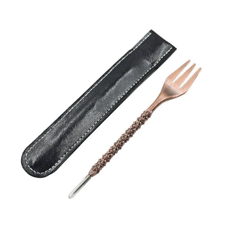 1Pcs Retro Hookah Fork Mace Twist Shape Nargile Sheesha Narguile Chicha Cachimbas hookah Fork Shisha Accessories Tool