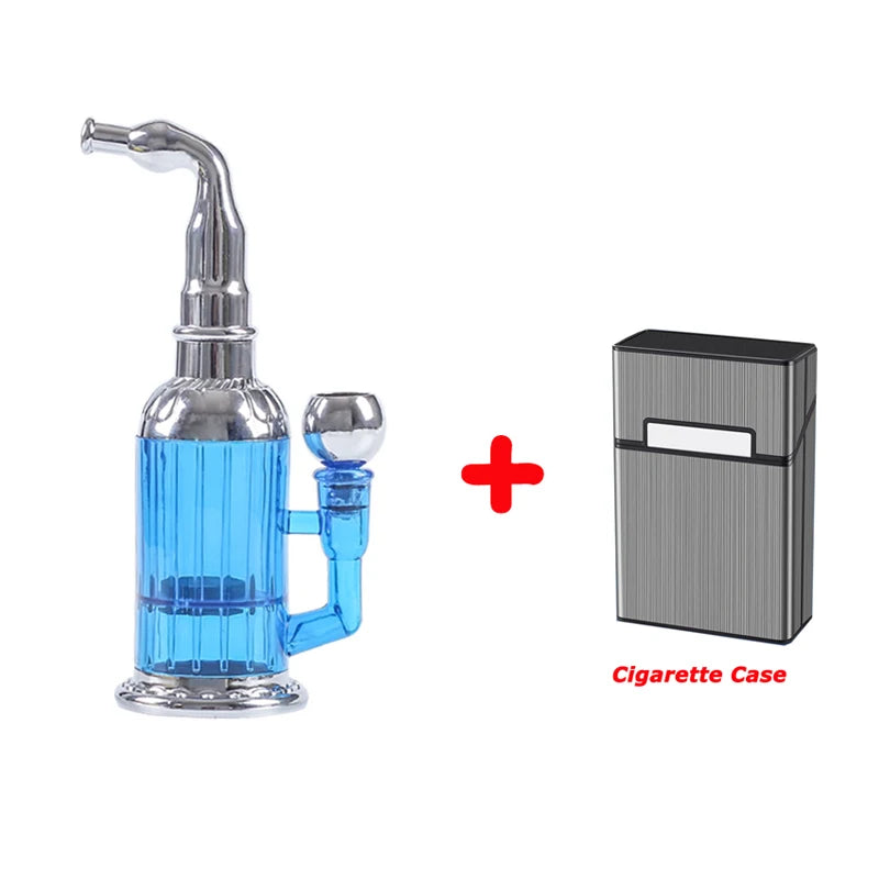 Newest Water Smoking Pipe Portable Circulation Cigarette Holder Shisha Hookah Cigarette Bottle Best Smoking Gift for Men Women