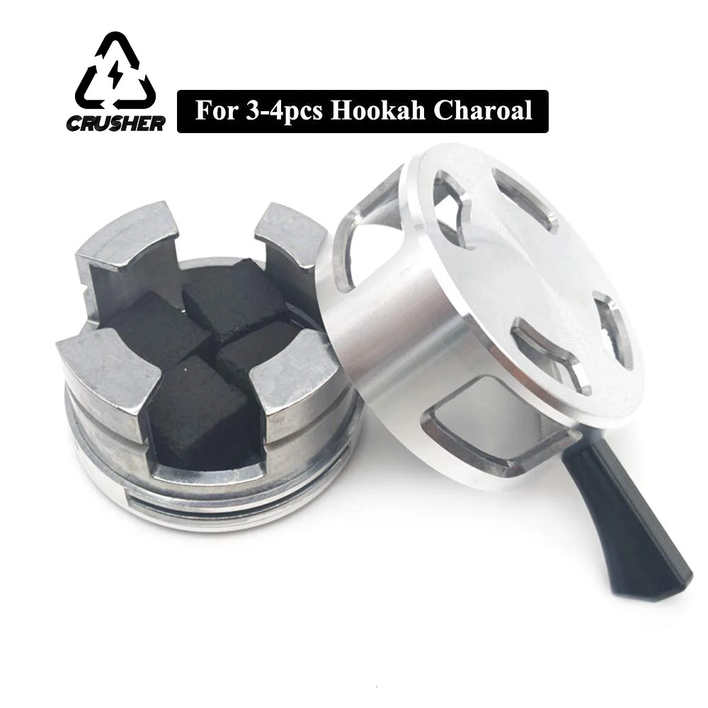 CRUSHER Metal Hookah Shisha Charcoal Holder with Handle Narguile Sheesha Water Pipe Chicha Кальян Bowls for Smoking Accessories