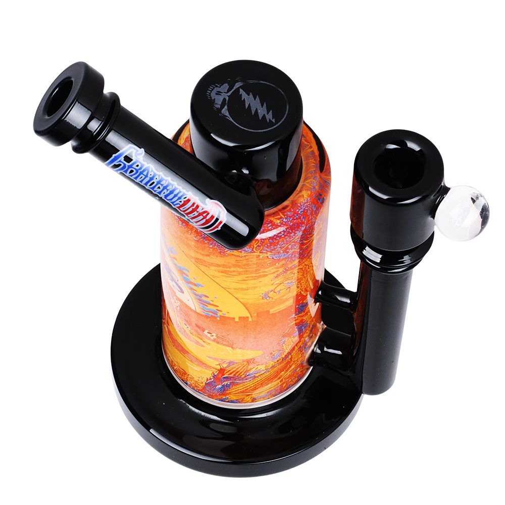Grateful Dead x Pulsar Inside Print Water Pipe - 8.5" / 14mm F / Sunset Dance