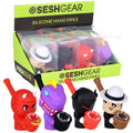 SeshGear Silicone Squad Secret Stash Hand Pipes 8ct - 4" / Assorted Designs