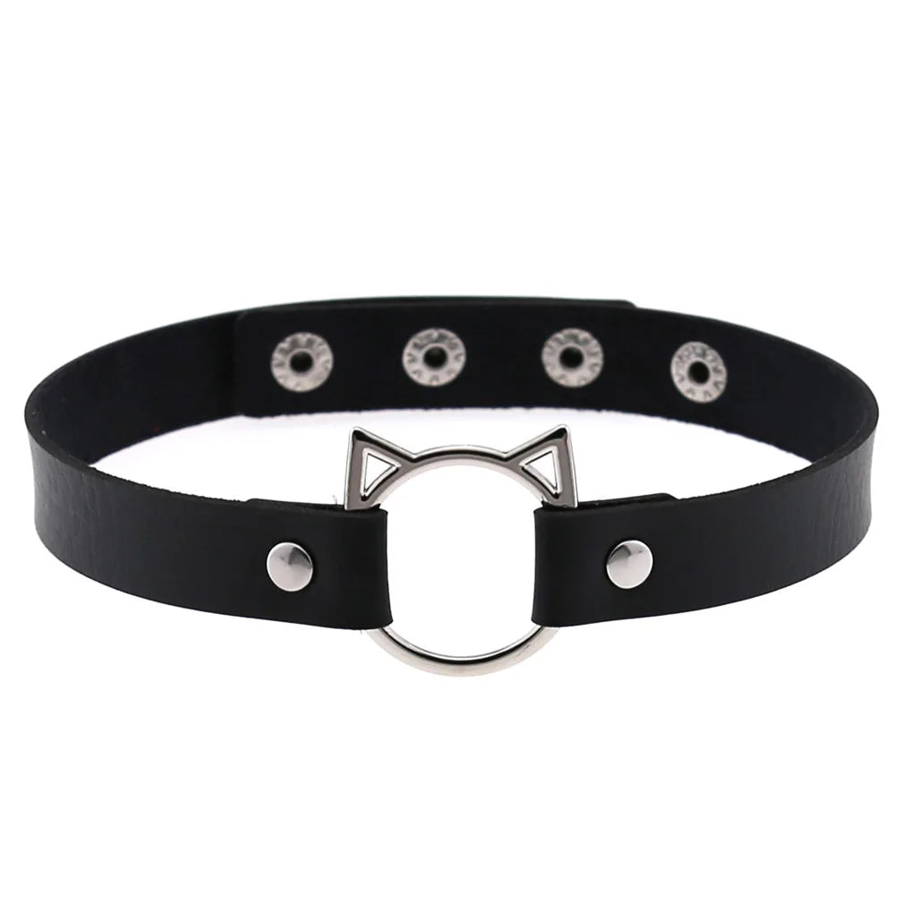 Gothic Punk Spike & Chain Choker Collection