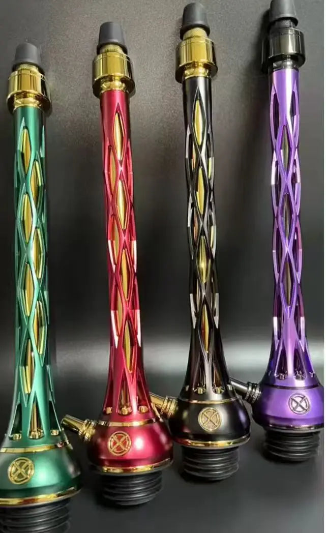 Factory Customizing Luxury Premium Hookah Stainless Steel High Quality Blade Hookah One M Green Gold Russian Hookah