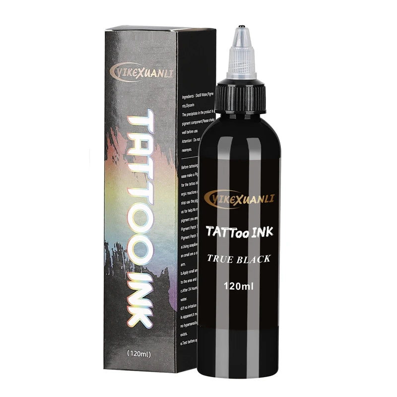 120ml Tattoo Ink - White, Black & Red