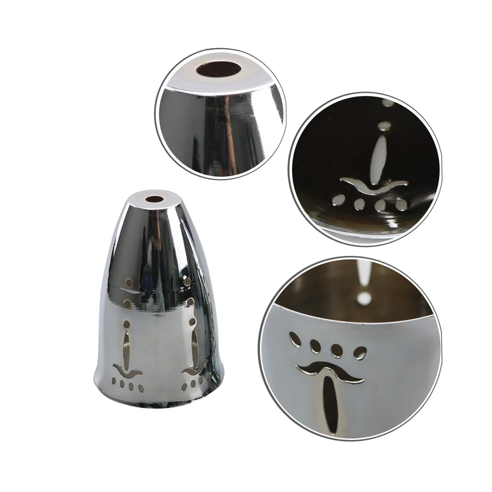 1PC Silver Metal Hookah Wind Cover For Shisha Hookahs Sheesha Chicha Narguile Accessories Gadget On The Top Vattenpipa