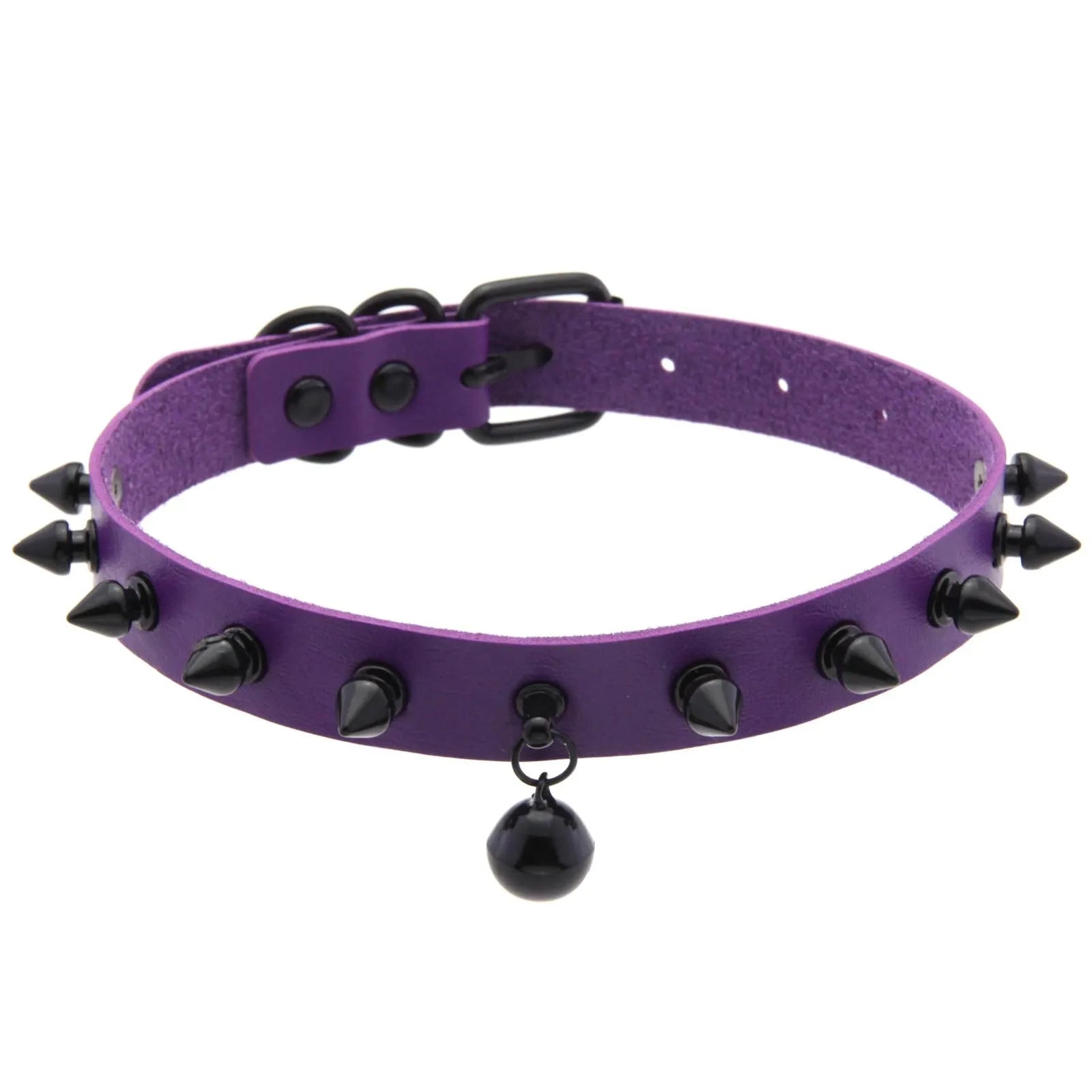 Punk Spiked Bell Choker