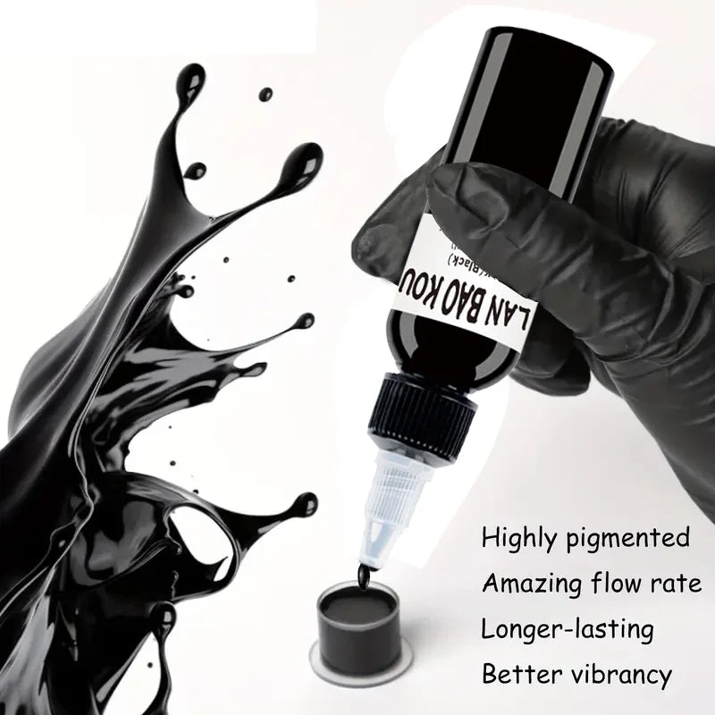 2-Pack 30ml Ultra-Deep Black Tattoo Ink