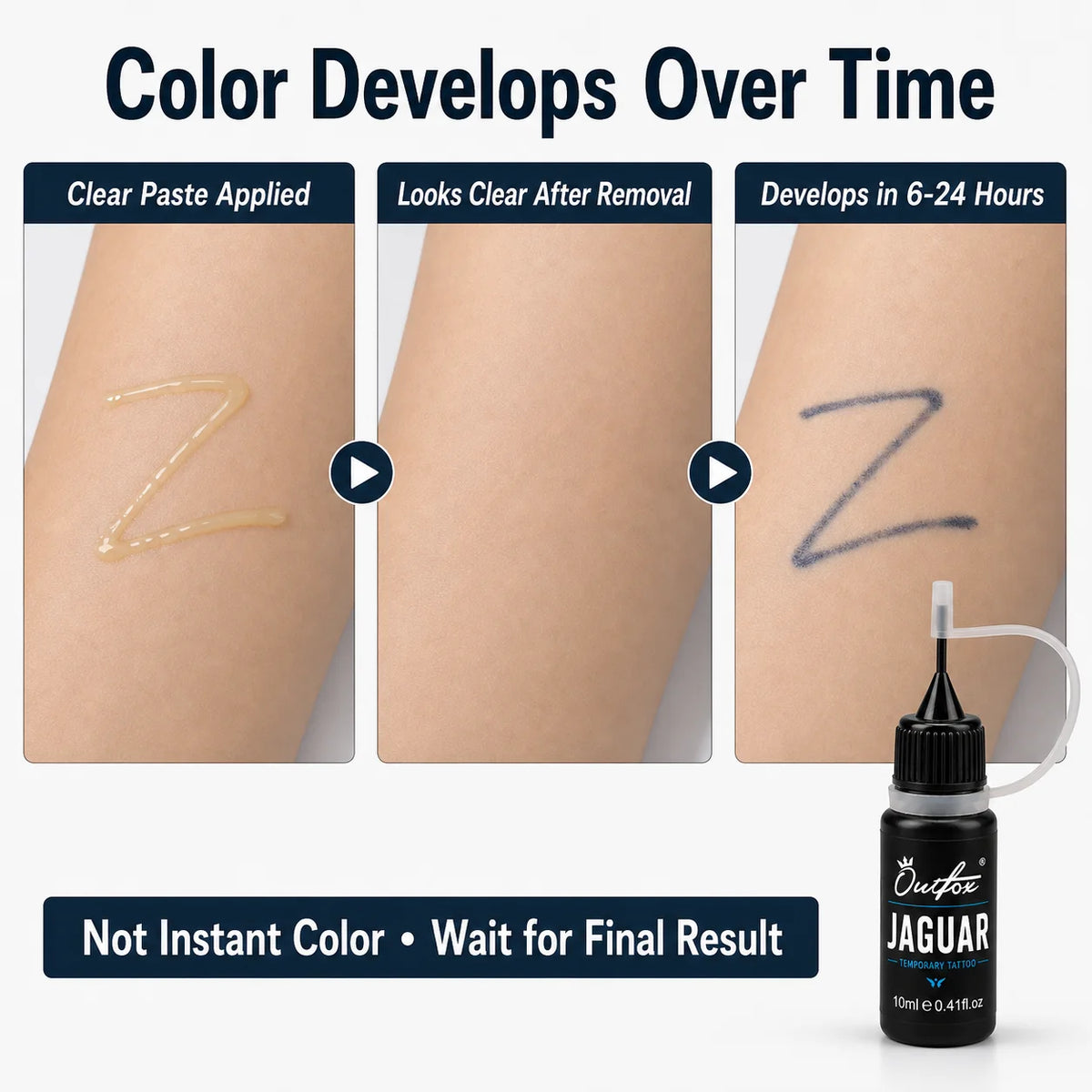 10ml Blue-Black Temporary Tattoo Gel