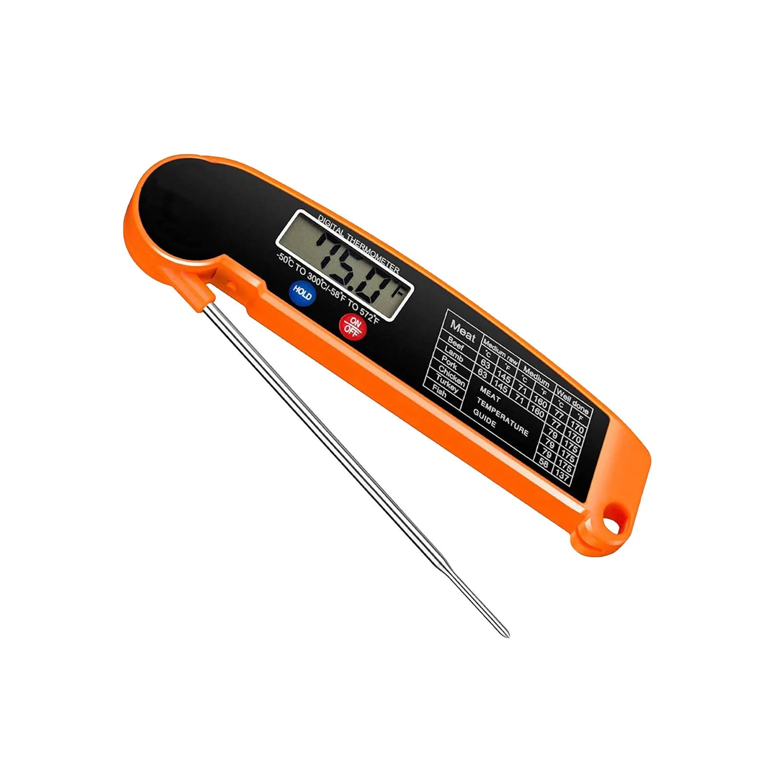 1 PCS Foldable Digital Food Thermometer  for Meat/Liquid/Fry Kitchen BBQ Electronic Oven Probe Kitchen Cooking Gauge Temp Tools