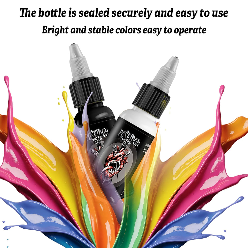 POSEIDON 30ml 5-Color Tattoo Ink Set