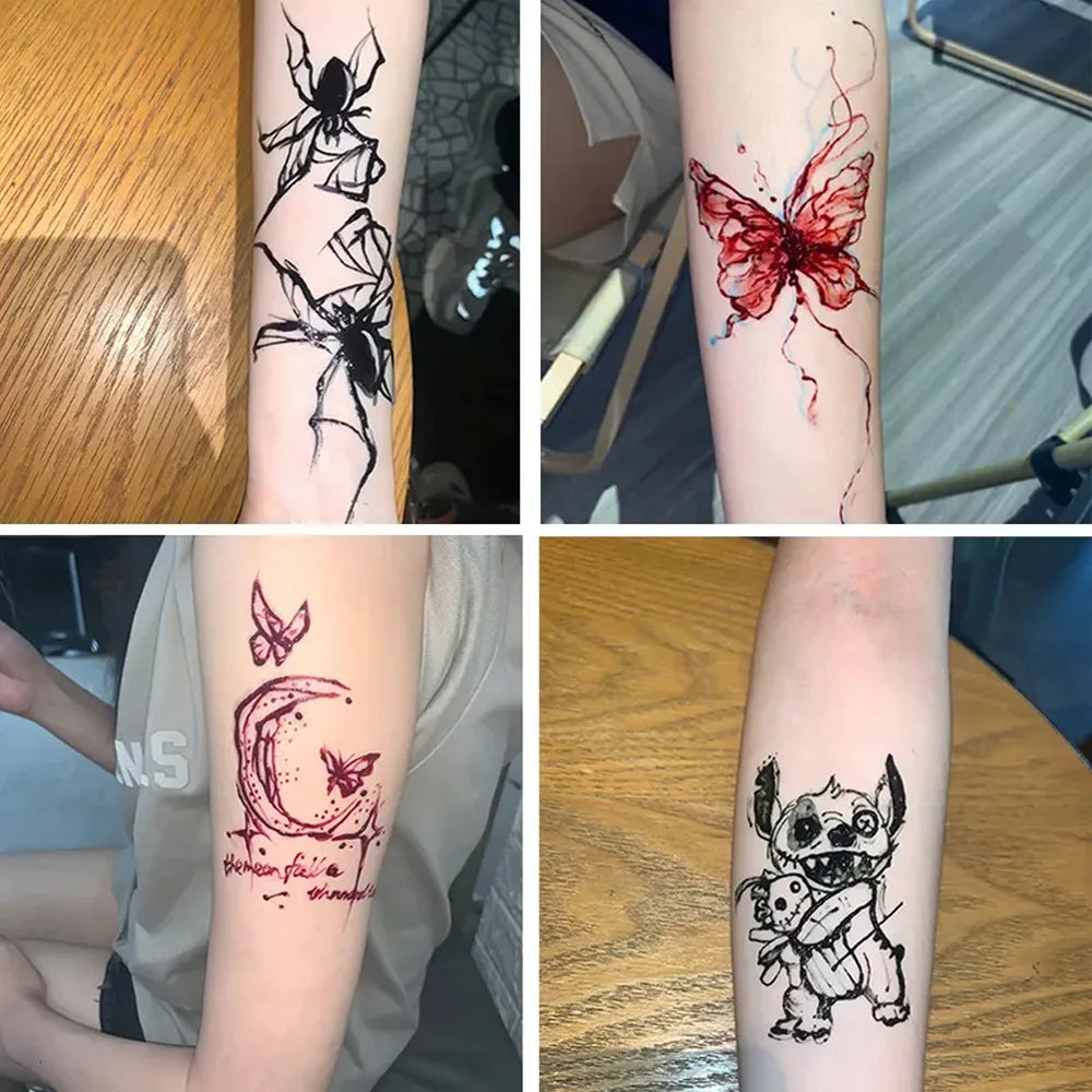 9-Pack 10ml Henna Temporary Tattoo Cones