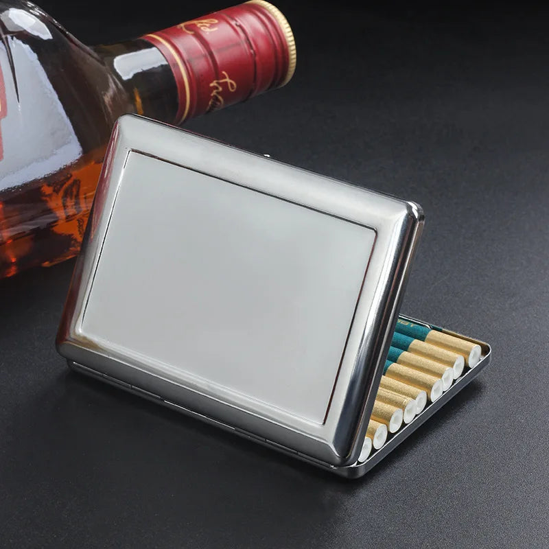 Personalized Flip Cover Coarse Metal Cigarette Case