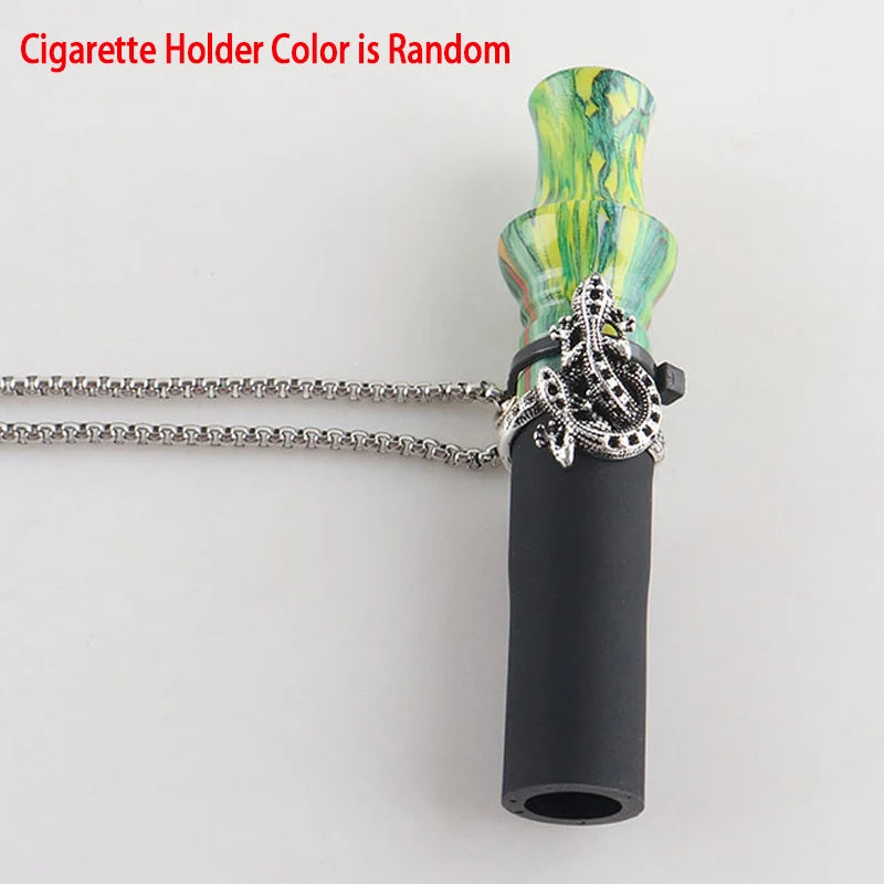 Arabian Hookah Mouthpiece Set with Necklace Fashion Animal Hookah Shisha Combination Resin Cigarette Holder Hookah Accessories