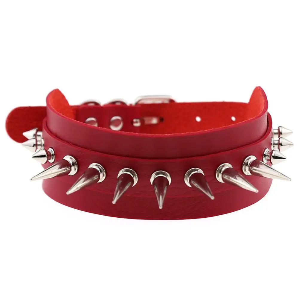 Punk Spiked Choker Collar