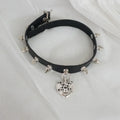 Harajuku Rivets Spike Leather Choker