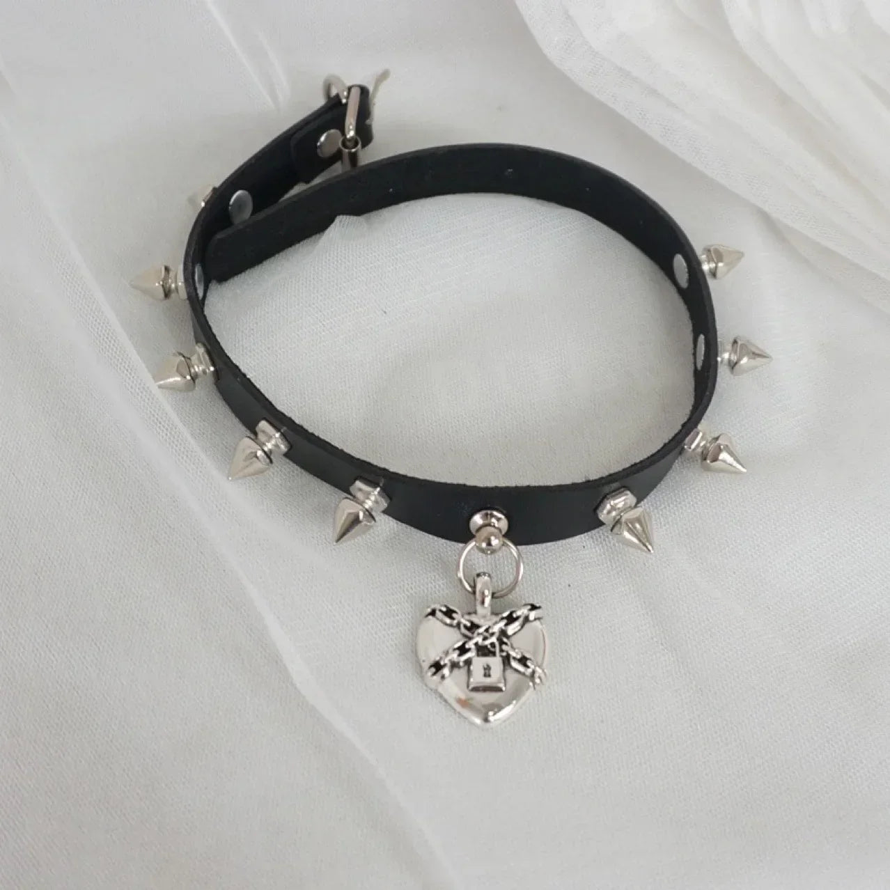 Harajuku Rivets Spike Leather Choker