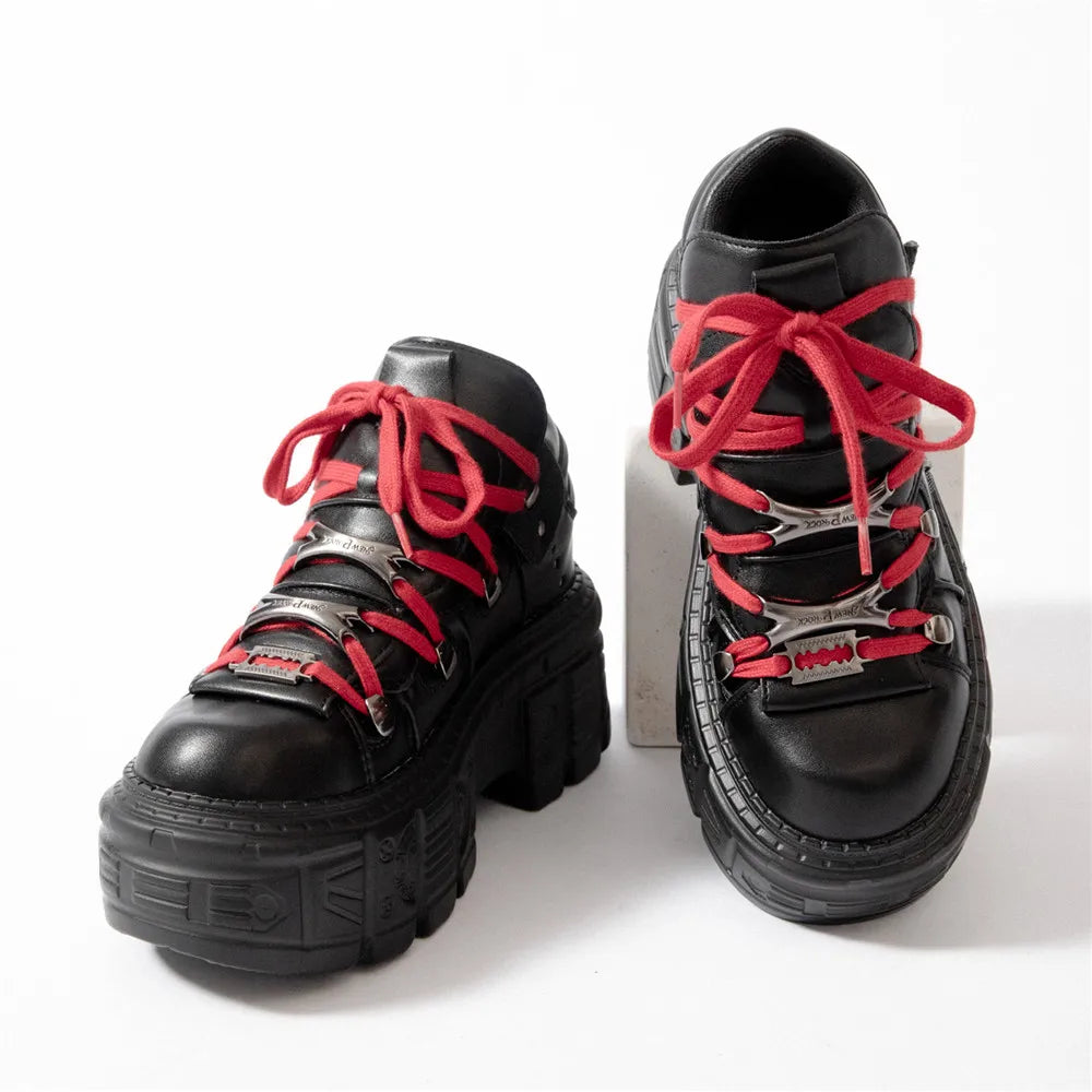Women’s Gothic Graffiti Chunky Platform Sneakers