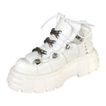 Gothic Metal Buckle Chunky Platform Shoes