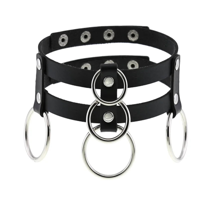 Punk Chain Heart Choker Collar