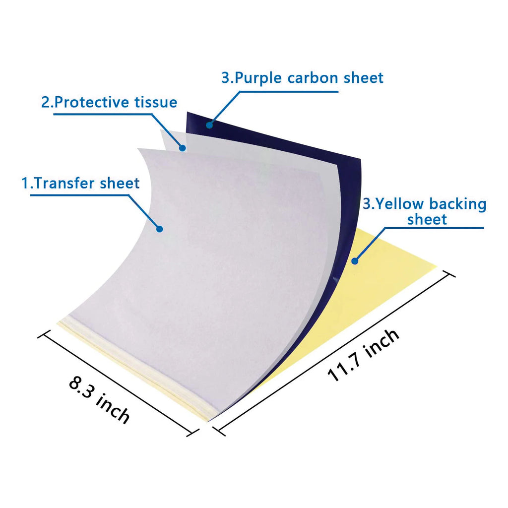 10/50/100Pcs Tattoo Transfer Pape LASTJUDG A4 Size Copy Paper Thermal