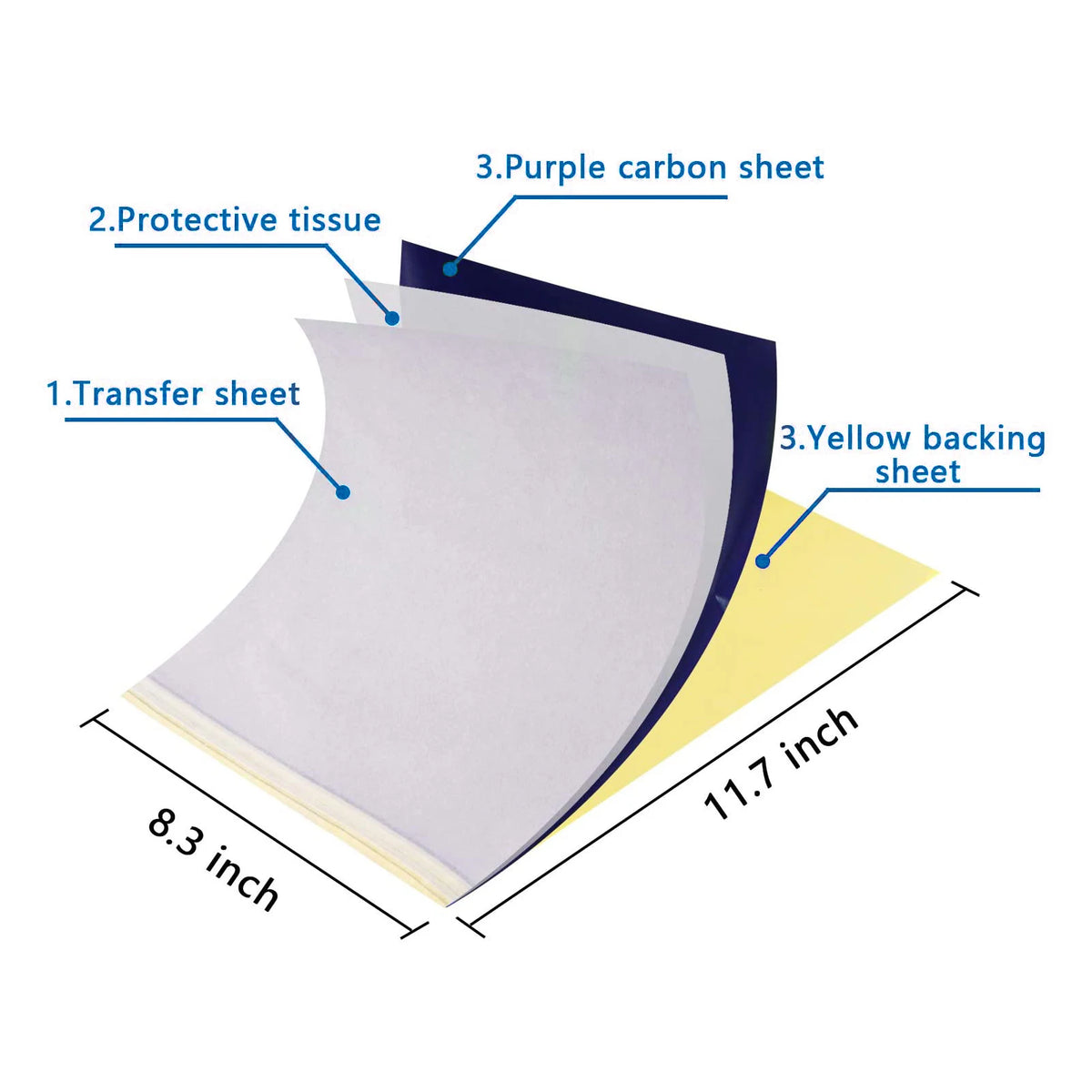 10/50/100Pcs Tattoo Transfer Pape LASTJUDG A4 Size Copy Paper Thermal