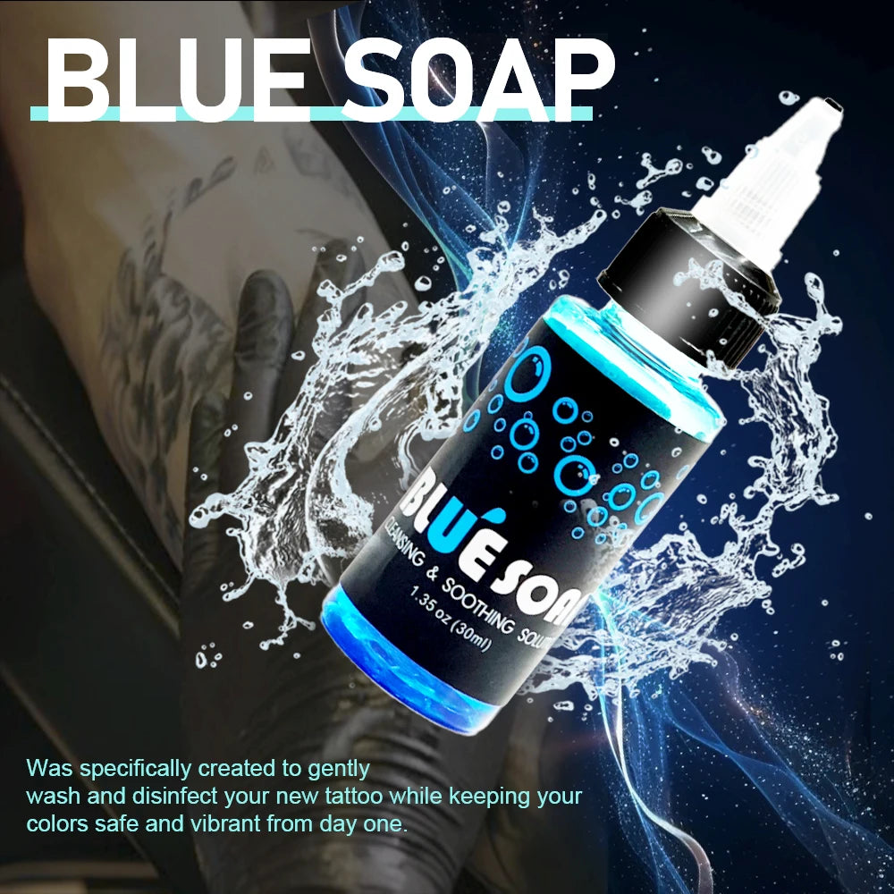 KVM Tattoo Blue Soap