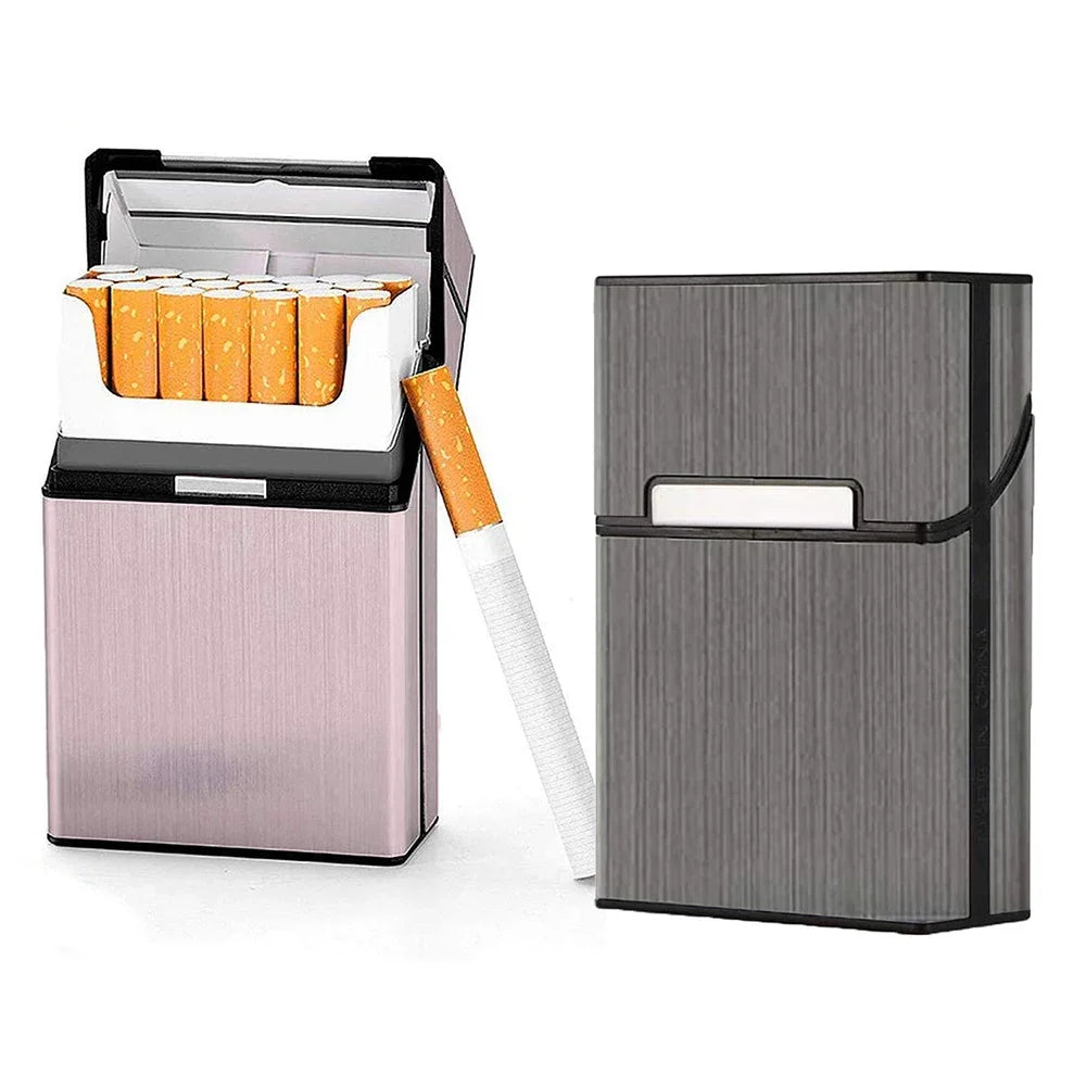 Portable Slim Aluminum Cigarette Case