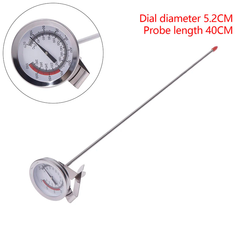 1 Pc Thermometer Kitchen Tools Probe Thermometer Milk Coffee Food Meat Gauge Stainless Steel Cooking Temperature Meter