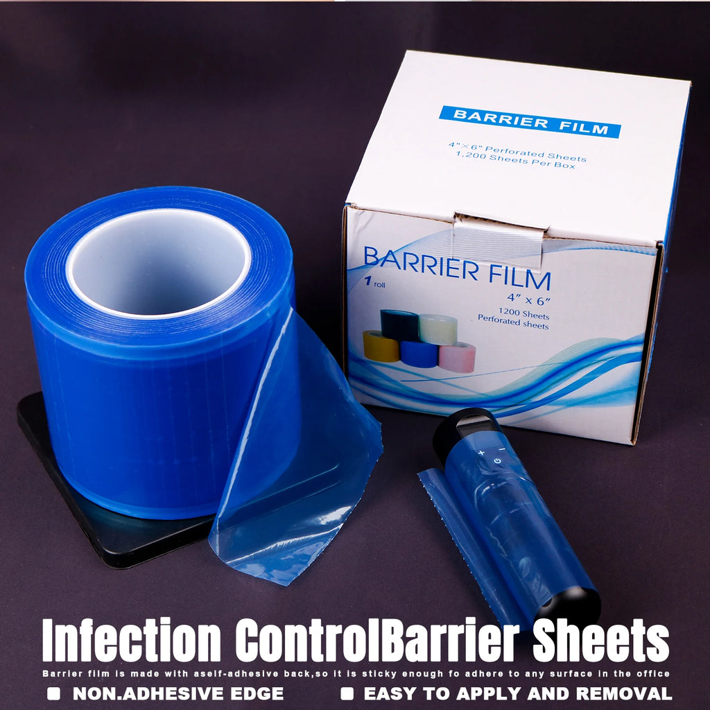 1200pcs Anti-fouling Tattoo Barrier Film Disposable Protect Plastic Adhesive Band Barrier Sticker Tattoo Accessories Supplies