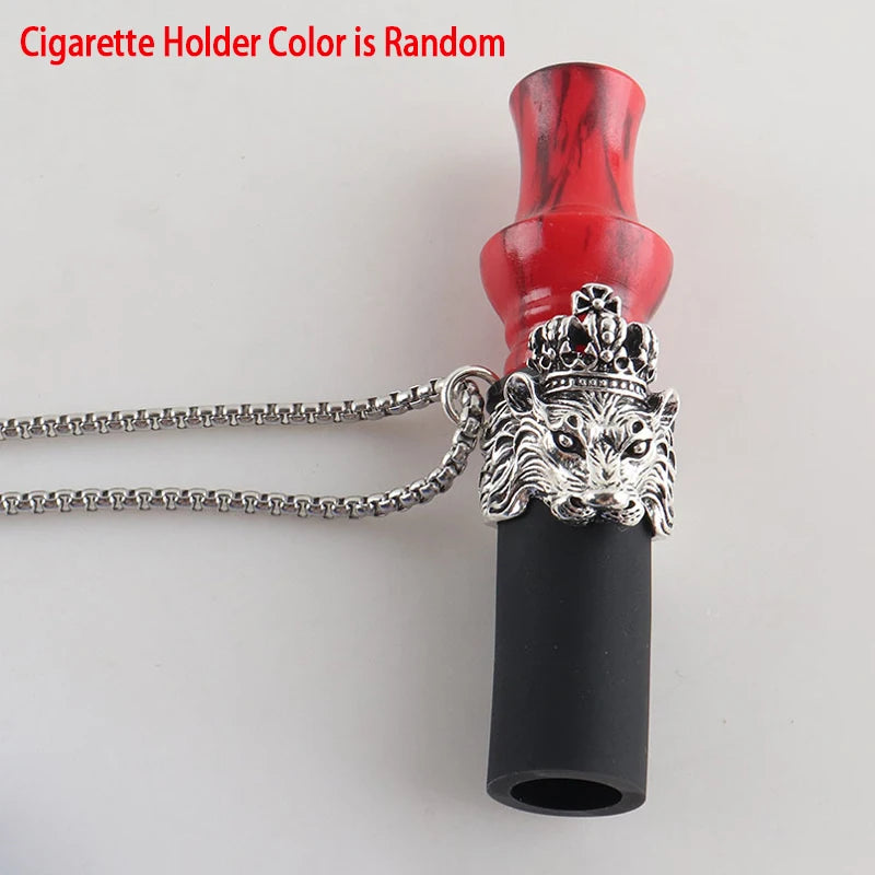 Arabian Hookah Mouthpiece Set with Necklace Fashion Animal Hookah Shisha Combination Resin Cigarette Holder Hookah Accessories