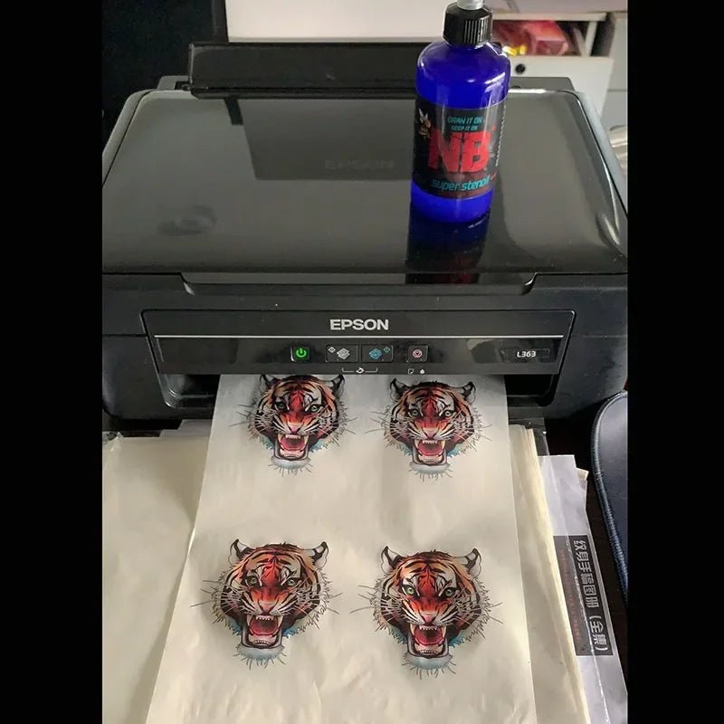 100/200/500pcs Tattoo Transfer Machine Special Copy Paper God Ink Transfer Paper A4 New Technology Inkjet Ink Tattoo Accessories