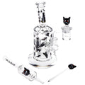 Pulsar Superstitious Kitty Glass Dab Rig Set - 8" / 14mm F