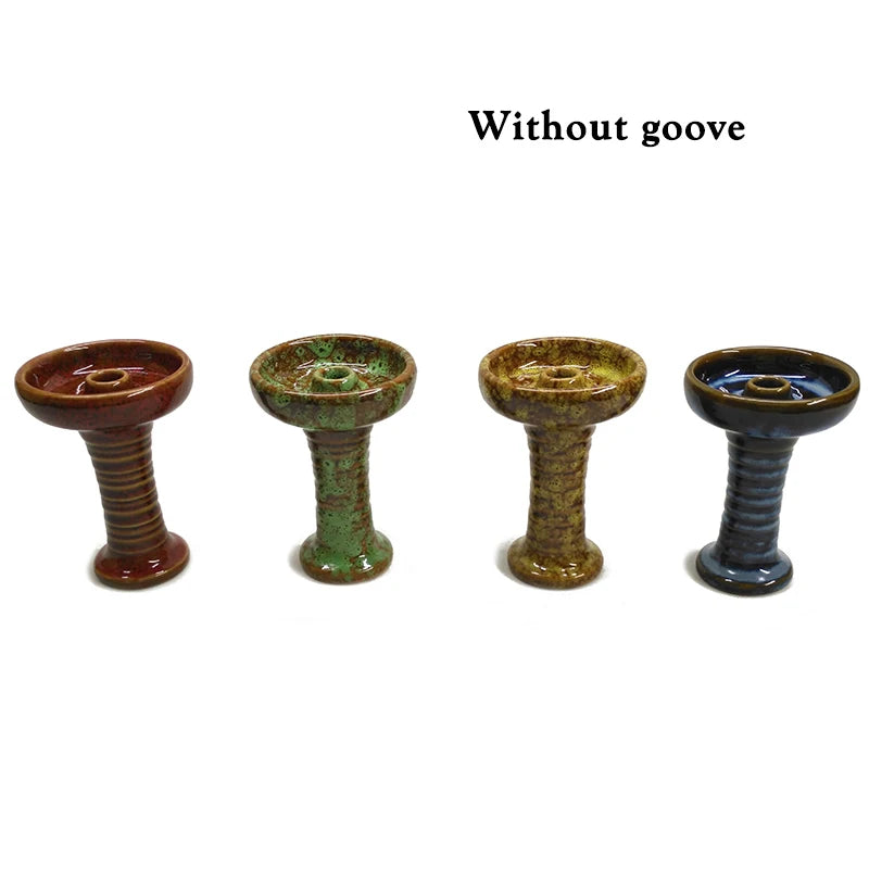 Ceramic Phunnel Hookah Bowl Funnel Hookha Flavor Cup Narguile Accessory Shisha Holder Nargila Container Nargile Parts for Burner