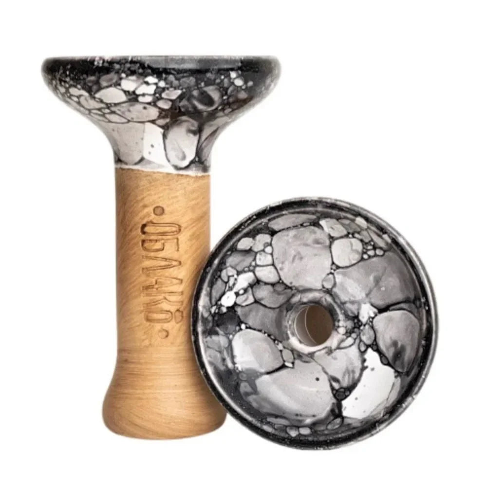 2pcs/Pack Double Color Ceramic Hookah Bowl for Shisha Smoking - Premium Two-Tone HOOKAH BOWL Durable Russian Style Compatible