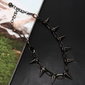 Punk Spiked Chain Choker Necklace