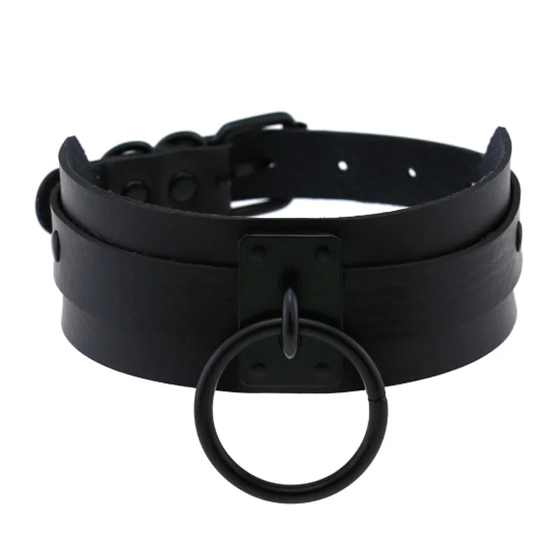 Punk Chain Heart Choker Collar