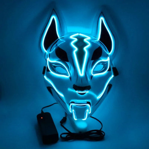 Neon EL Wire Joker Halloween Mask