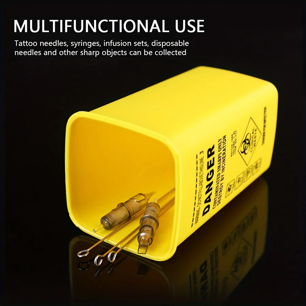 1L Tattoo Sharps Collection Bucket Eyebrow Trimmers Glass Fragments
