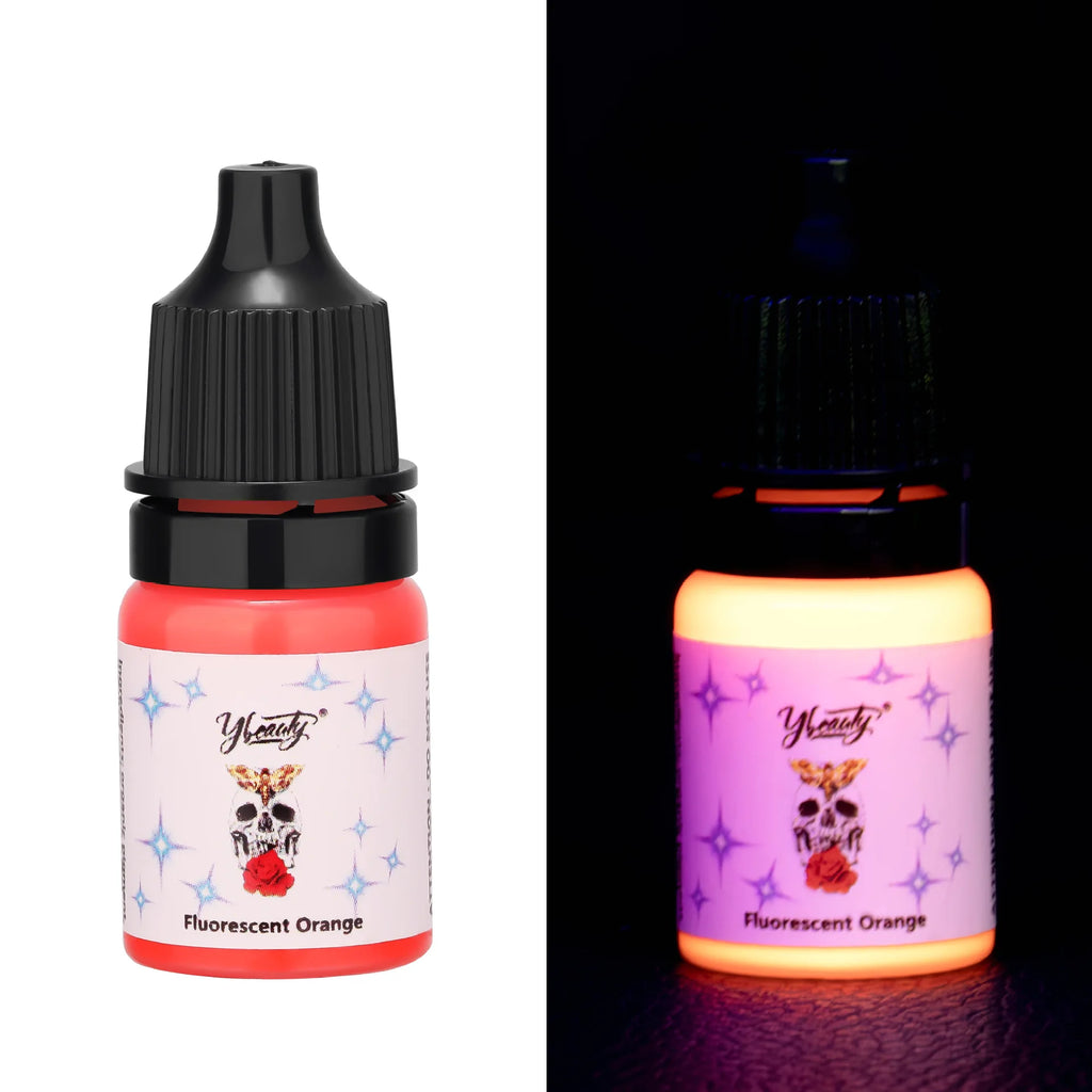 8-Color 5ml Fluorescent UV Tattoo Ink Kit
