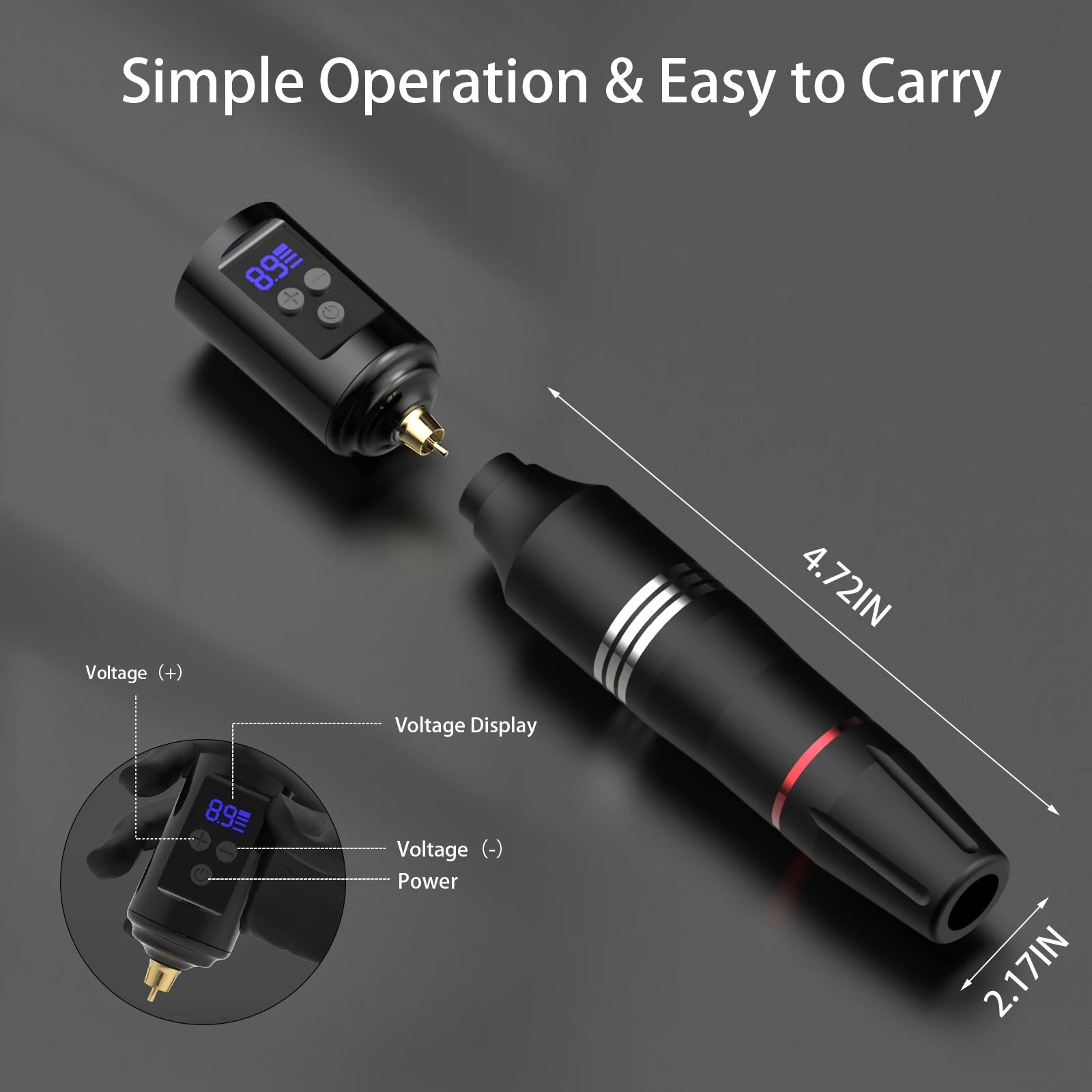 Wireless Rotary Tattoo Machine Set With 10PCS Tattoo Cartridge Needles Ink Permanent Makeup Tools tattoo machine full kit