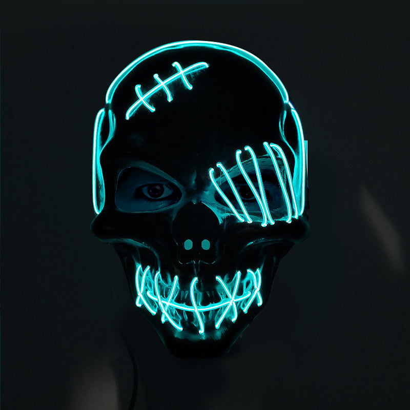 LED One-Eyed Pirate Halloween Mask