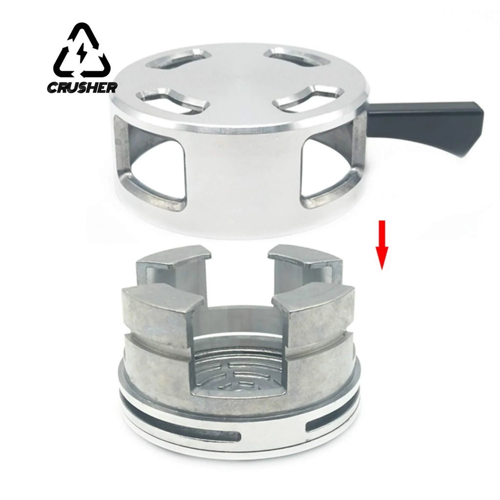 CRUSHER Metal Hookah Shisha Charcoal Holder with Handle Narguile Sheesha Water Pipe Chicha Кальян Bowls for Smoking Accessories