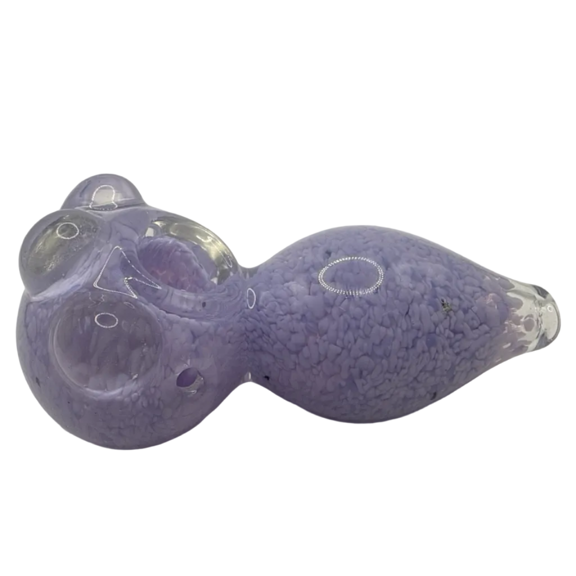 Purple Peeper Frog Glass Hand Pipe
