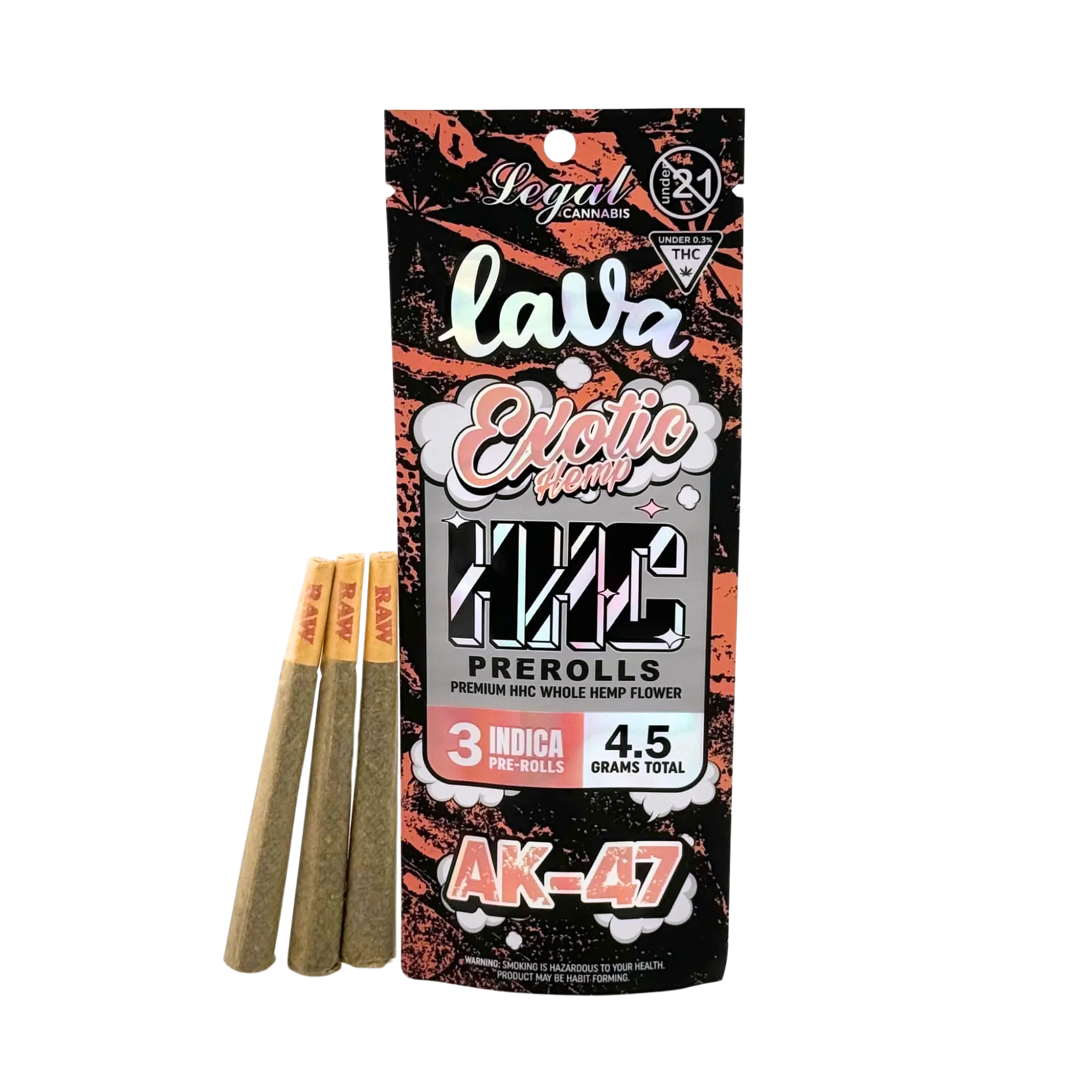 LAVA Exotic Hemp HHC Pre-Rolls 3pk (4.5g Total)