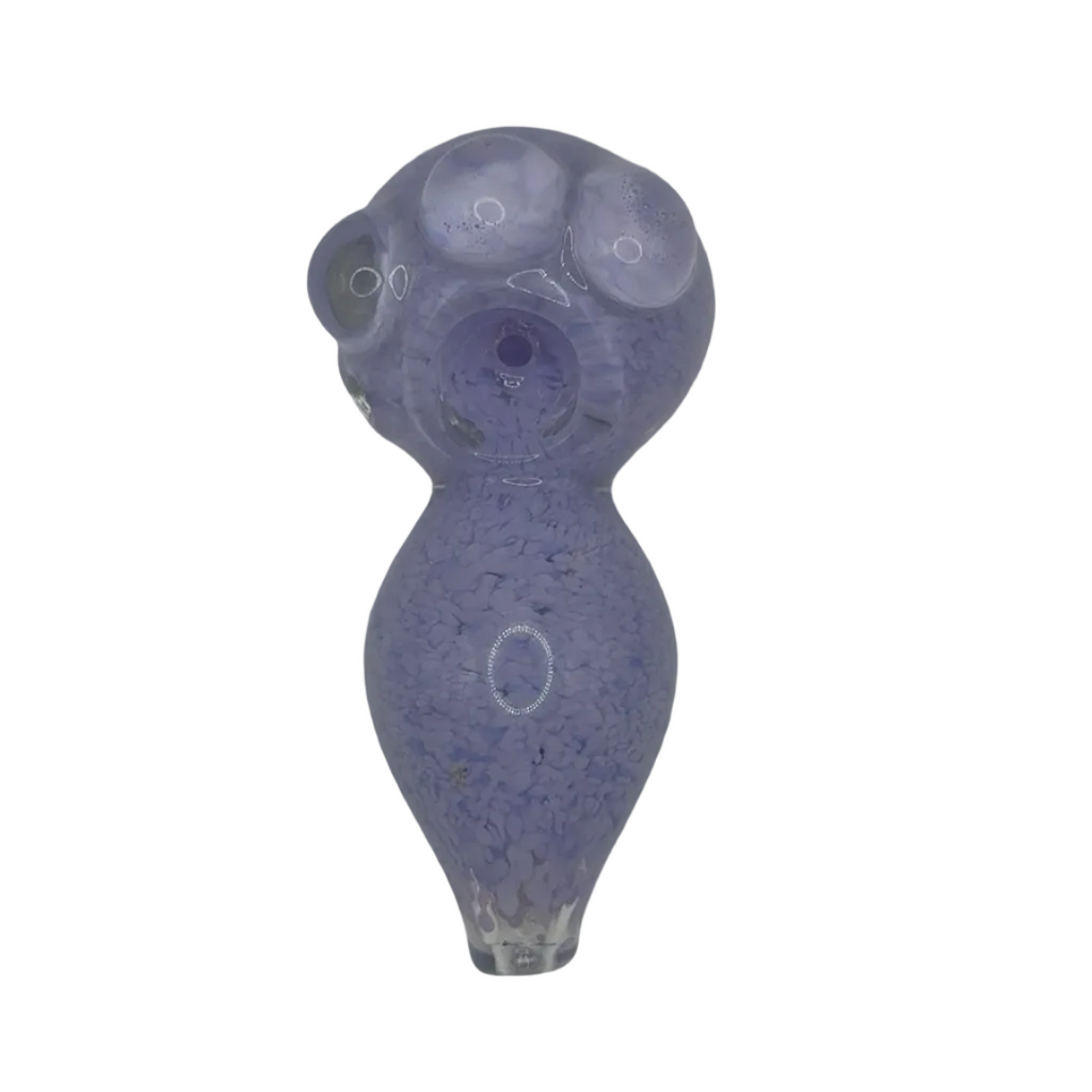 Purple Peeper Frog Glass Hand Pipe