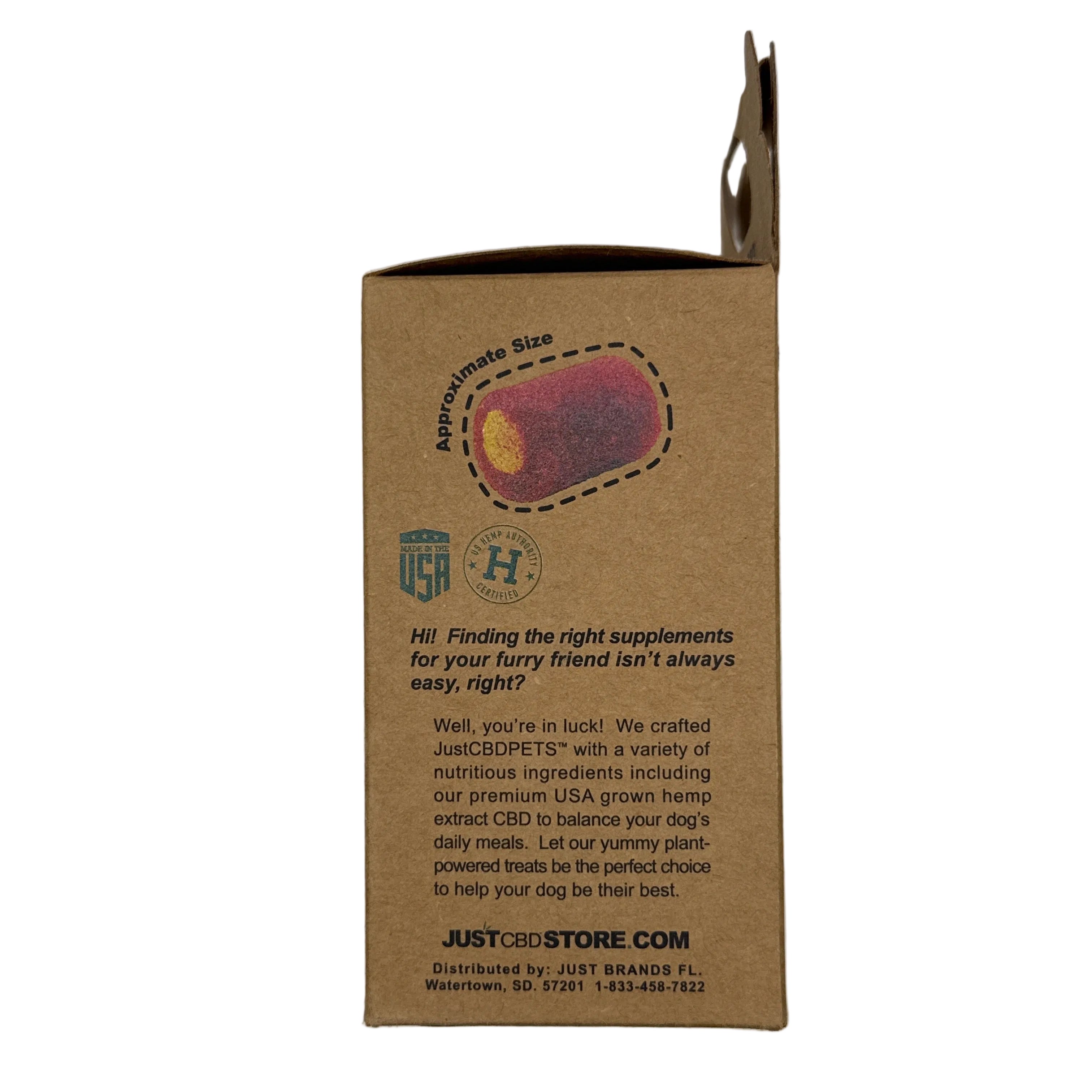 Just CBD 100 MG Dog Treats | Beef Wraps