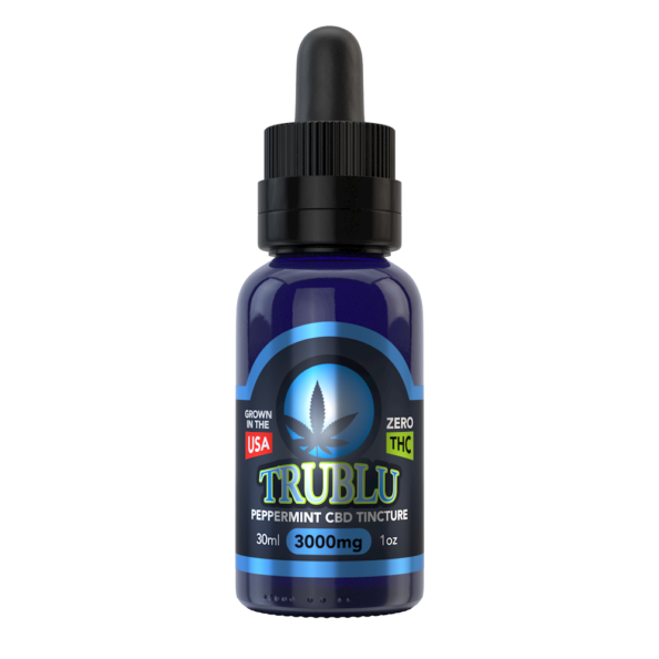 TruBlu Peppermint – CBD Tincture 3000mg