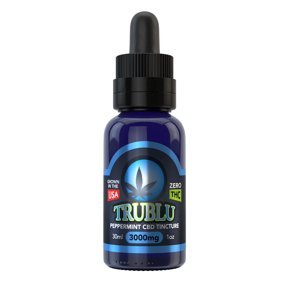 TruBlu Peppermint – CBD Tincture 3000mg