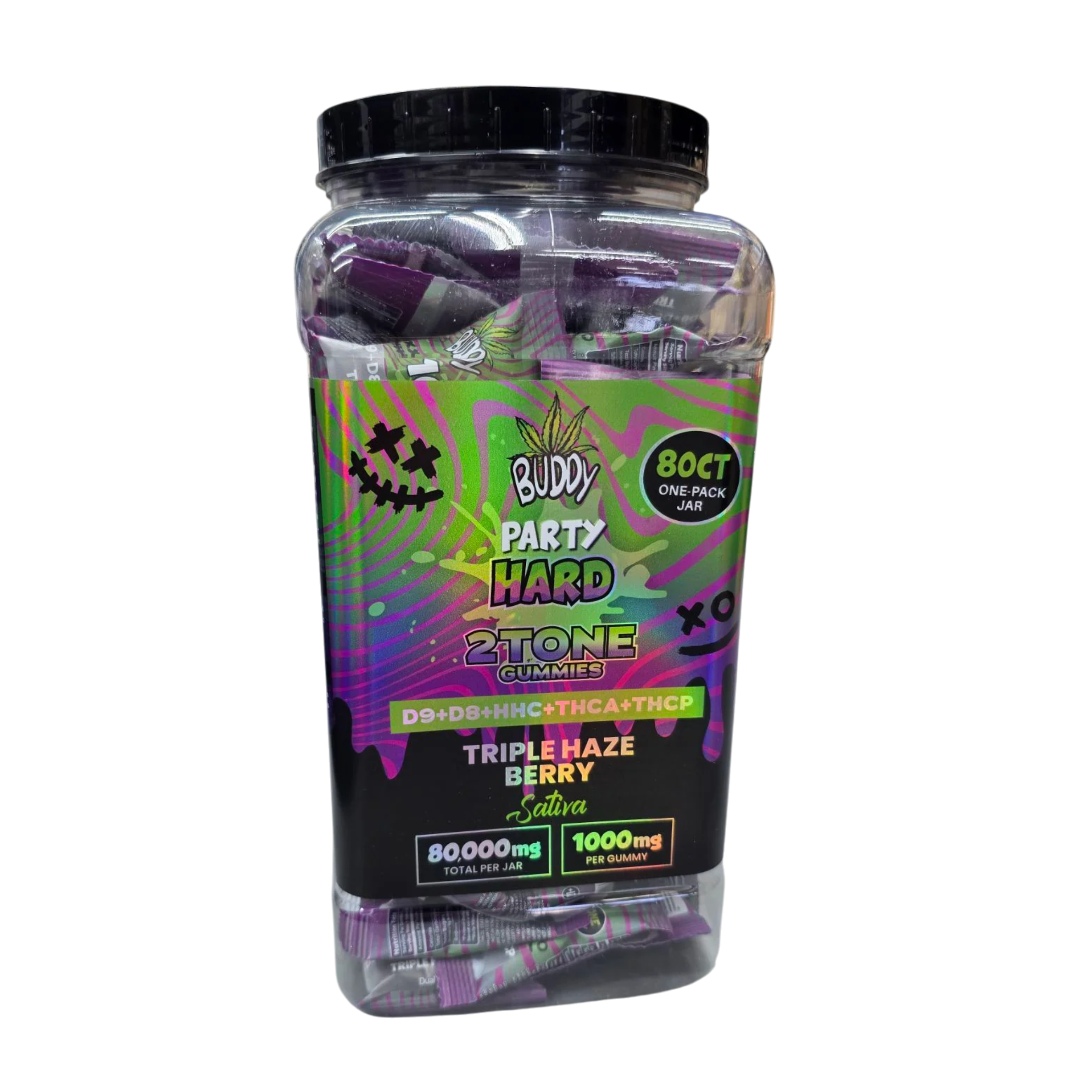 Buddy Party Hard "Triple Haze Berry" (1ct) Gummies